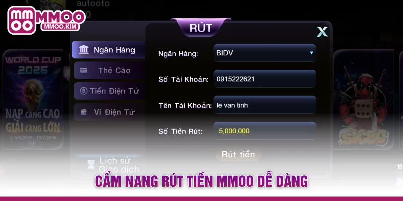 Rút Tiền MMOO - Quy Trình Đổi Thưởng An Toàn Và Minh Bạch 3 Cẩm nang rút tiền MMOO dễ dàng